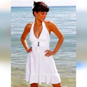 Giocam White Mini Dress. Size Small. NWOT.